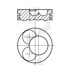 Píst NÜRAL 87-522900-40