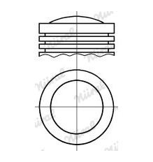 Píst NÜRAL 87-524000-10