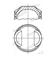 Píst NÜRAL 87-525400-00