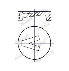 Píst NÜRAL 87-526400-00