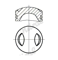 Píst NÜRAL 87-527300-00DP