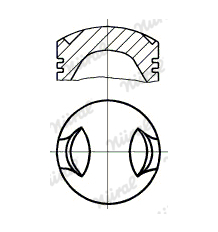 Píst NÜRAL 87-528500-00