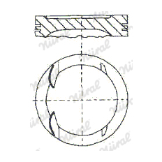 Píst NÜRAL 87-529300-00