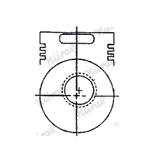 Píst NÜRAL 87-529500-00