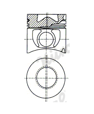 Píst NÜRAL 87-740000-00