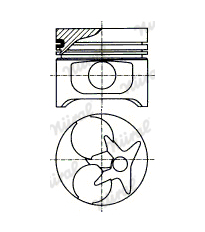 Píst NÜRAL 87-743607-20