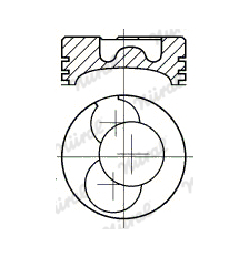 Píst NÜRAL 87-780100-10