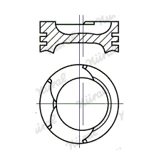 Píst NÜRAL 87-780607-00