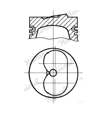 Píst NÜRAL 87-783800-30