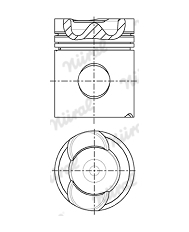 Píst NÜRAL 87-962000-70
