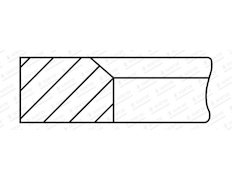 Pístní kroužek GOETZE ENGINE 1.0mm 001IF CK P ST