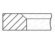 Pístní kroužek GOETZE ENGINE 1.0mm 001IF CR P ST