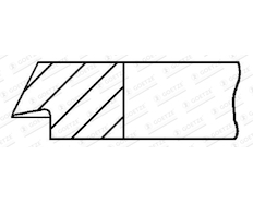 Pístní kroužek GOETZE ENGINE 1.0mm 026 P KV1