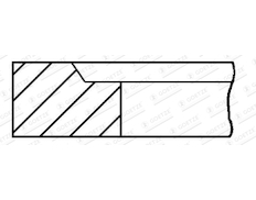 Pístní kroužek GOETZE ENGINE 1.2mm 001IW CR P KV1