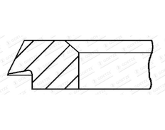 Pístní kroužek GOETZE ENGINE 1.2mm 026IF CR GOE13