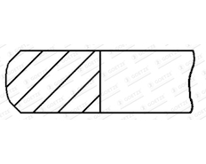 Pístní kroužek GOETZE ENGINE 1.588mm 008E