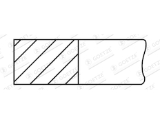 Pístní kroužek GOETZE ENGINE 1.5mm 001 PS IKA