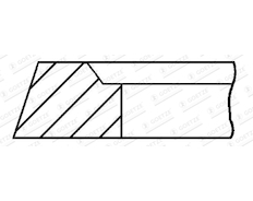 Pístní kroužek GOETZE ENGINE 1.5mm 005IW P F14