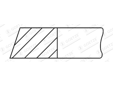 Pístní kroužek GOETZE ENGINE 1.5mm 006IFU P F12/F14