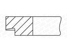 Pístní kroužek GOETZE ENGINE 1.5mm 023 P GOE12