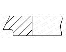 Pístní kroužek GOETZE ENGINE 1.5mm 050 P KV1