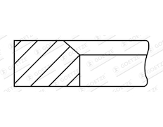 Pístní kroužek GOETZE ENGINE 1.6mm 001IF CK P IKA