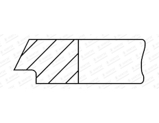 Pístní kroužek GOETZE ENGINE 1.95mm 050 P F14