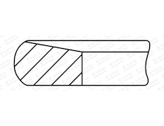 Pístní kroužek GOETZE ENGINE 2.06mm 007 CK P KV4