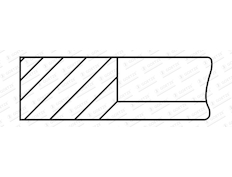 Pístní kroužek GOETZE ENGINE 2.0mm 001IFU P KV1