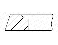 Pístní kroužek GOETZE ENGINE 2.0mm 005IW CR P GOE13