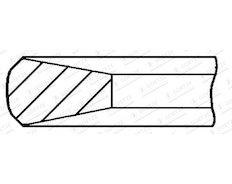 Pístní kroužek GOETZE ENGINE 2.0mm 008 CK P KV1