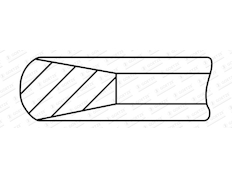 Pístní kroužek GOETZE ENGINE 2.0mm 008 CK ST