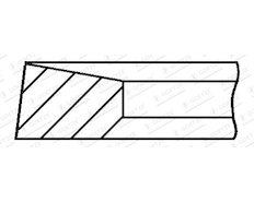 Pístní kroužek GOETZE ENGINE 2.0mm 011IFU CRP GOE13