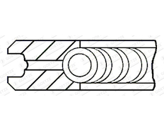Pístní kroužek GOETZE ENGINE 2.0mm 231 CK P KV1