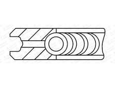 Pístní kroužek GOETZE ENGINE 2.0mm 231LKZ CKP GOE13