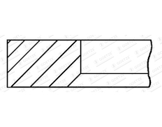 Pístní kroužek GOETZE ENGINE 2.385mm 001IFU GOE12