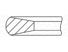 Pístní kroužek GOETZE ENGINE 2.50mm 008 CR P GOE13