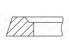 Pístní kroužek GOETZE ENGINE 2.5mm 005IW CK P GOE13