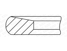 Pístní kroužek GOETZE ENGINE 2.5mm 007IFU CR KV1