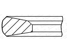 Pístní kroužek GOETZE ENGINE 2.5mm 008IF MOL P KV1