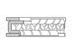 Pístní kroužek GOETZE ENGINE 2.5mm 712 CR FE ST