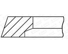 Pístní kroužek GOETZE ENGINE 3.0mm 005IWU P GOE13