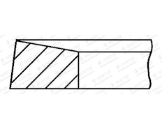 Pístní kroužek GOETZE ENGINE 3.0mm 011 CR P KV1