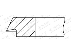 Pístní kroužek GOETZE ENGINE 3.0mm 026 CK P IKA