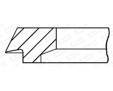 Pístní kroužek GOETZE ENGINE 3.0mm 026IWU CR P F14