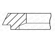 Pístní kroužek GOETZE ENGINE 3.0mm 050IWU NT P F14