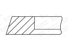 Pístní kroužek GOETZE ENGINE 3.16mm 005IFU NT P KV1