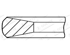 Pístní kroužek GOETZE ENGINE 3.175mm 008 MOL KV1