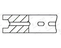 Pístní kroužek GOETZE ENGINE 3.175mm 030 P IKA