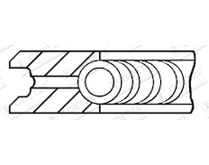 Pístní kroužek GOETZE ENGINE 3.175mm 232 P GOE13